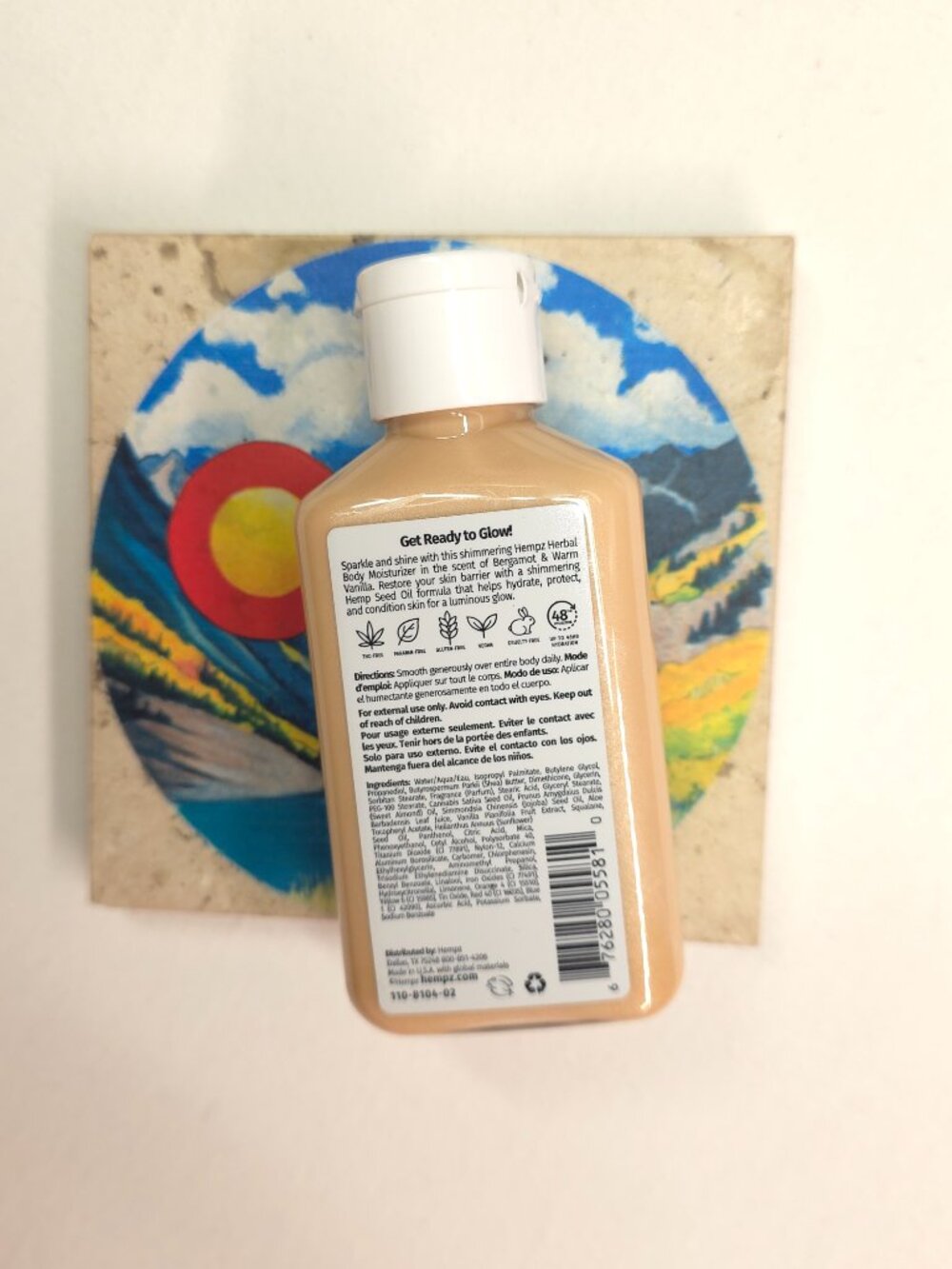 Hempz Glow Getter Shimmer Herbal Body Moisturizer - 2.25 66ml - Picture 6 of 7
